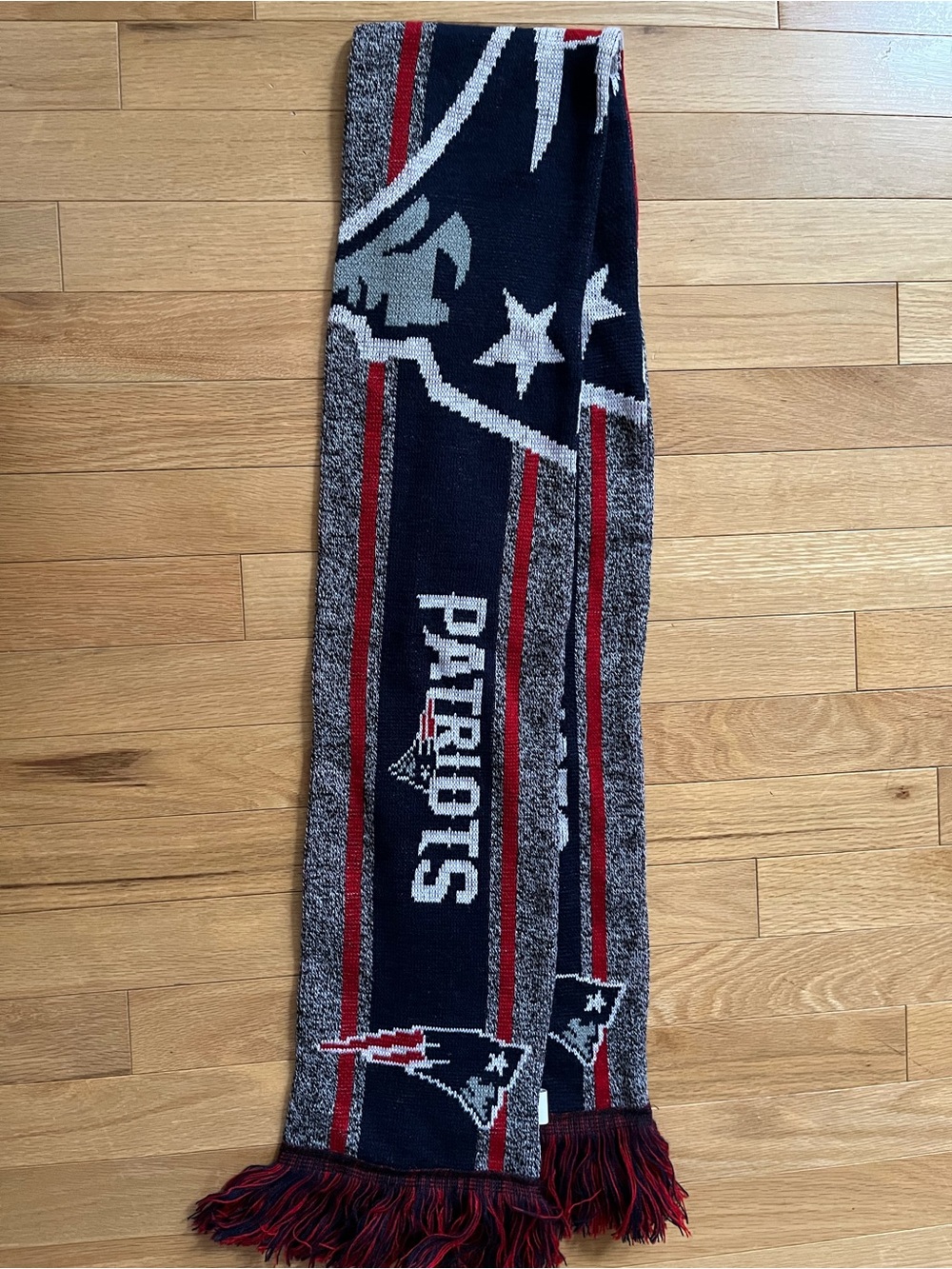 Patriots Navy & Gray Team Scarf